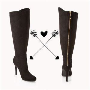 NWT Forever 21 Wide Calf Knee-High Boots Size 8